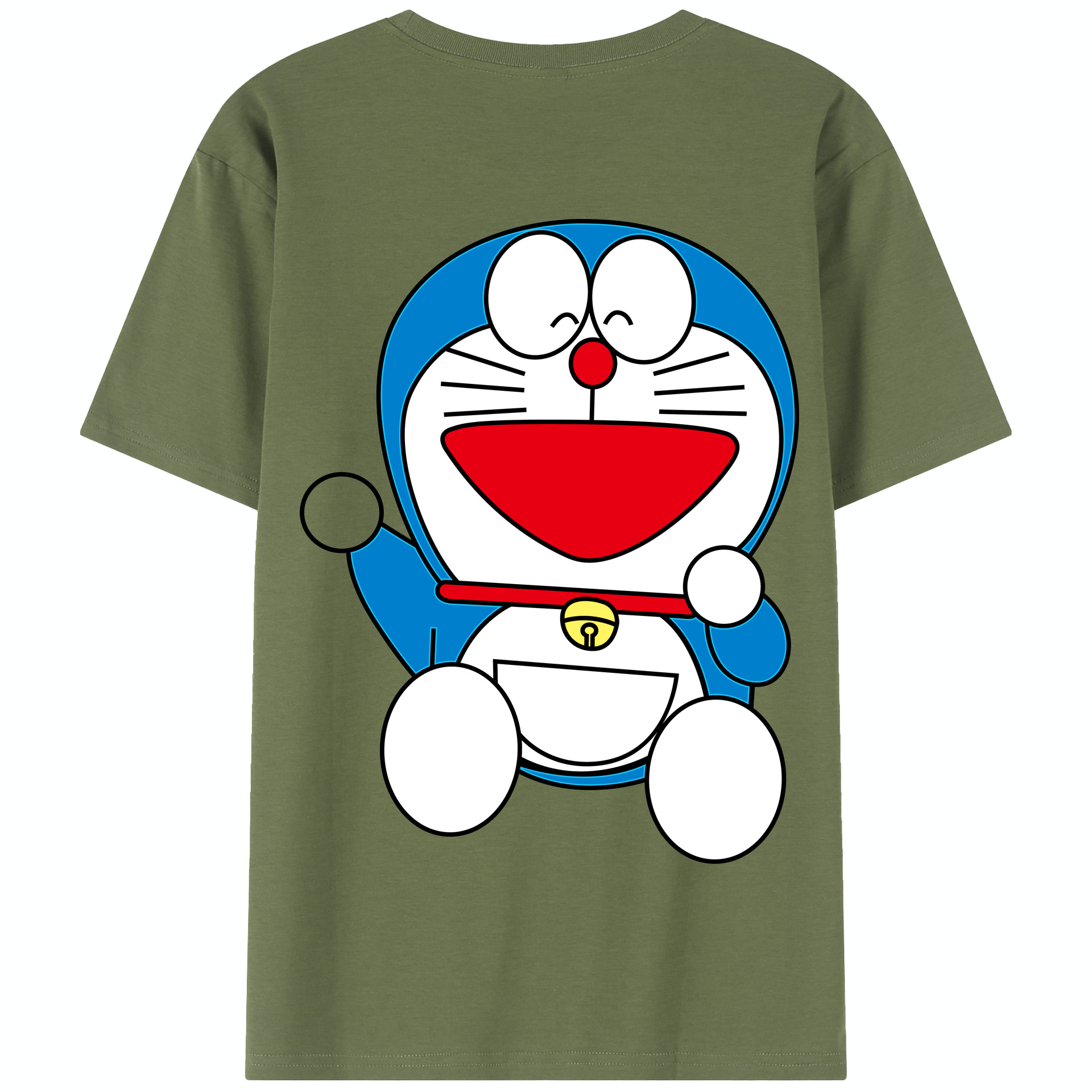 （画像用） ドラえもん Doraemon 綿100％半袖Tシャツ（背面プリント）